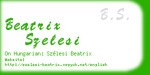 beatrix szelesi business card