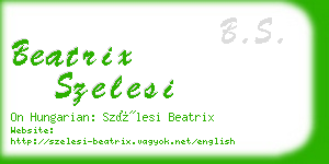 beatrix szelesi business card